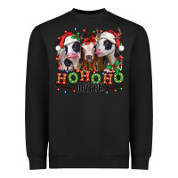 Black ho ho ho heifer christmas heifers Heavyweight Sweatshirt - Jasminsmagicworld