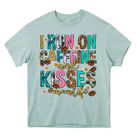 Arona i run on caffeine and kisses mothers day Heavy Core Tee - texasbilliewilder