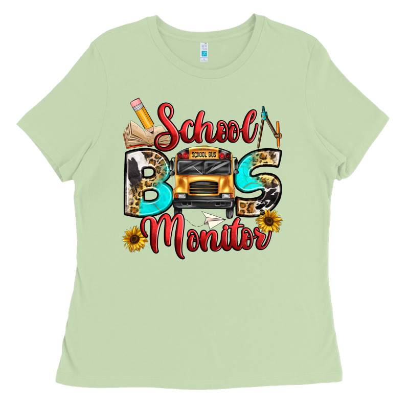 School Bus Monitor Ladies Tee by texasbilliewilder | Teevron