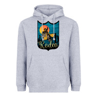 Heather Grey Rodeo Name Tag Heavyweight Hoodie - Bettercallsaul