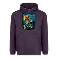 Plum Rodeo Name Tag Heavyweight Hoodie - Bettercallsaul