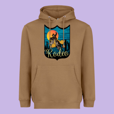 Rodeo Name Tag Heavyweight Hoodie Designed By Bettercallsaul