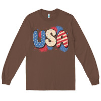 Chestnut usa Long Sleeve Tee - MaliasSmallBusiness