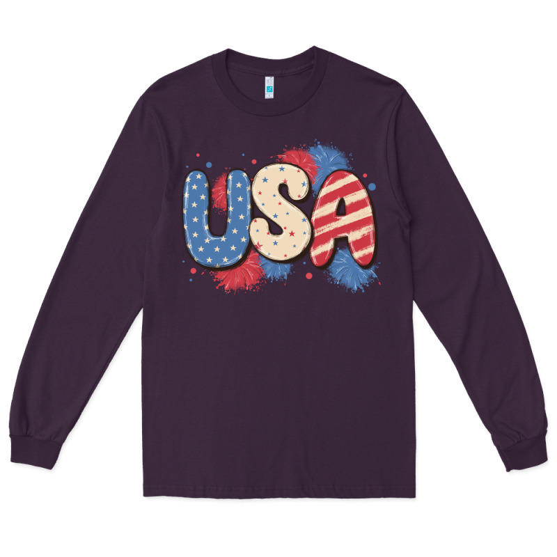 Usa Long Sleeve Tee by MaliasSmallBusiness | Teevron