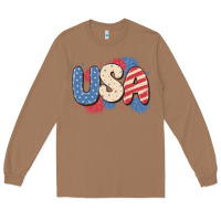 Toasted Coconut usa Long Sleeve Tee - MaliasSmallBusiness