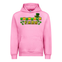 Fuchsia Pink St. Patrick's Shamrock farm Urban Hoodie - CowGirlArtShop