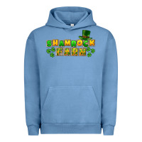 Pigment Pebble Blue St. Patrick's Shamrock farm Urban Hoodie - CowGirlArtShop