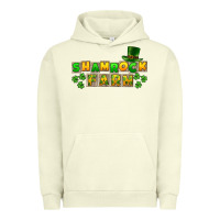 Pigment Pistachio St. Patrick's Shamrock farm Urban Hoodie - CowGirlArtShop