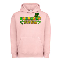 Pigment Salmon St. Patrick's Shamrock farm Urban Hoodie - CowGirlArtShop