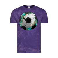 Cloud Purple western sport soccer camouflage turquoise pattern Vintage Tee - Artiststas