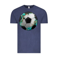 Vintage Denim western sport soccer camouflage turquoise pattern Vintage Tee - Artiststas