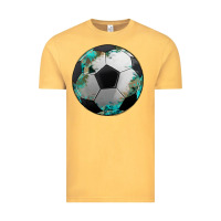 Vintage Mustard western sport soccer camouflage turquoise pattern Vintage Tee - Artiststas