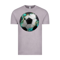 Vintage Zinc western sport soccer camouflage turquoise pattern Vintage Tee - Artiststas