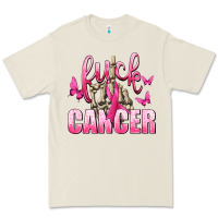 Bone Fuck Cancer with Butterflies Premium Tee - texasbilliewilder