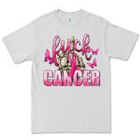 Fuck Cancer With Butterflies Premium Tee | Teevron