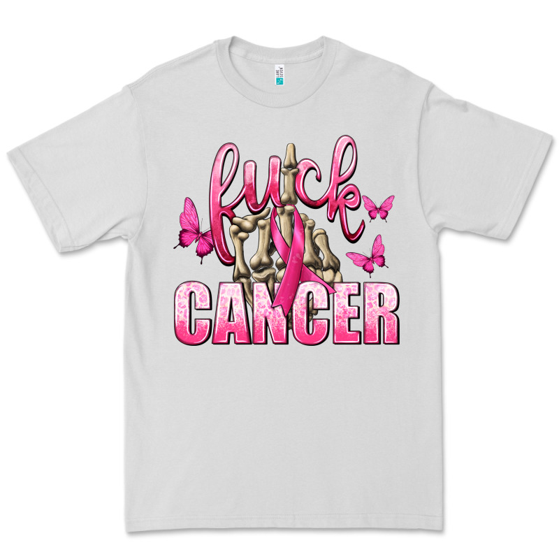 Fuck Cancer With Butterflies Premium Tee by texasbilliewilder | Teevron