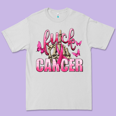 Fuck Cancer With Butterflies Premium Tee Designed By Texasbilliewilder