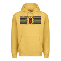 Antique Gold lady of Guadalupe  sunflower Premium Hoodie - JahusDesignShop