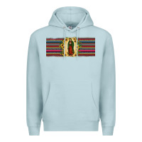 Blue Mist lady of Guadalupe  sunflower Premium Hoodie - JahusDesignShop