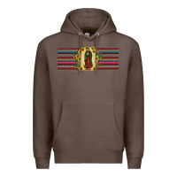 Coffee lady of Guadalupe  sunflower Premium Hoodie - JahusDesignShop