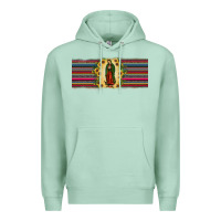 Seafoam lady of Guadalupe  sunflower Premium Hoodie - JahusDesignShop