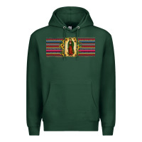 Sports Green lady of Guadalupe  sunflower Premium Hoodie - JahusDesignShop