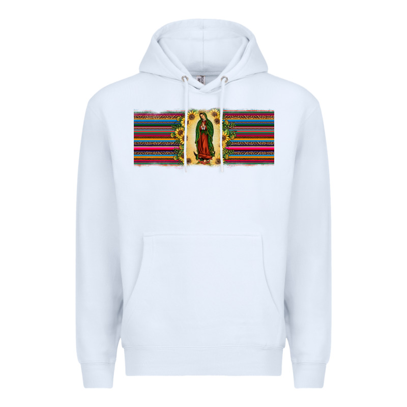 Lady Of Guadalupe  Sunflower Premium Hoodie by JahusDesignShop | Teevron