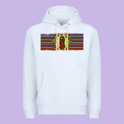 Lady Of Guadalupe  Sunflower Premium Hoodie Designed By Jahusdesignshop