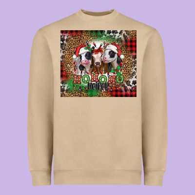 Ho Ho Ho Heifer Christmas Heifers Heavyweight Sweatshirt Designed By Jasminsmagicworld