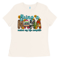 Bone being a nana makes my life complete Ladies Tee - Zillion Design Studio