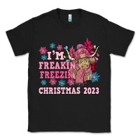 Black i'm freakin freezin christmas 2023 Classic Tee - NancyCooperArtShop