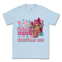 Dusty Blue i'm freakin freezin christmas 2023 Classic Tee - NancyCooperArtShop