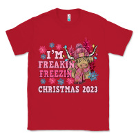 Red i'm freakin freezin christmas 2023 Classic Tee - NancyCooperArtShop