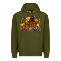 Army Green Happy Halloween Premium Hoodie - texasbilliewilder