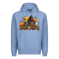 Colony Blue Happy Halloween Premium Hoodie - texasbilliewilder