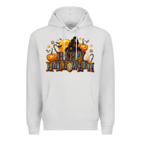 Dove Grey Happy Halloween Premium Hoodie - texasbilliewilder