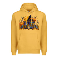 Mustard Happy Halloween Premium Hoodie - texasbilliewilder