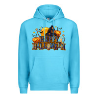 Ocean Blue Happy Halloween Premium Hoodie - texasbilliewilder
