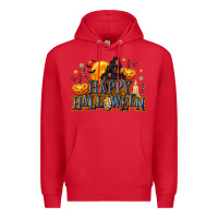 Red Happy Halloween Premium Hoodie - texasbilliewilder