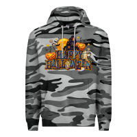 Slate Camo Happy Halloween Premium Hoodie - texasbilliewilder
