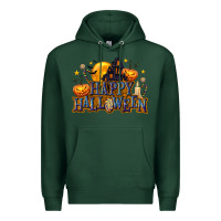 Sports Green Happy Halloween Premium Hoodie - texasbilliewilder