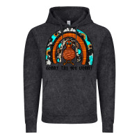 Vintage Black gobble till you wobble rainbow Vintage Hoodie - JahusDesignShop