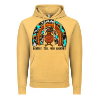Vintage Mustard gobble till you wobble rainbow Vintage Hoodie - JahusDesignShop