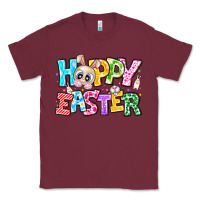 Burgundy Hoppy Easter Classic Tee - CowhideDigitalArt