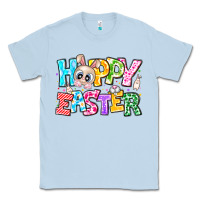 Dusty Blue Hoppy Easter Classic Tee - CowhideDigitalArt
