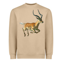 Impala Antelope Illustrations Heavyweight Sweatshirt | Teevron
