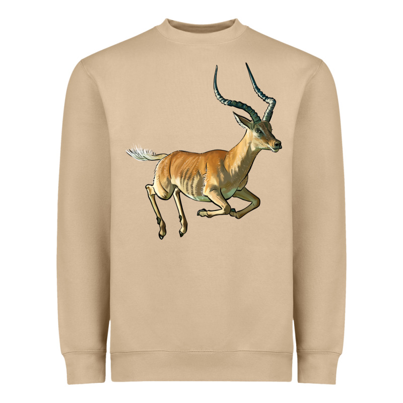 Impala Antelope Illustrations Heavyweight Sweatshirt by LillyAllenDesigns | Teevron