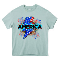 Arona America with lightning bolt Heavy Core Tee - Zillion Design Studio