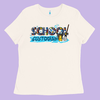 School Custodian Ladies Tee Designed By Texasbilliewilder