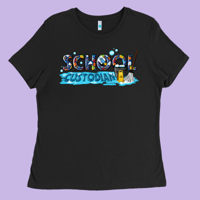 School Custodian Ladies Tee Designed By Texasbilliewilder